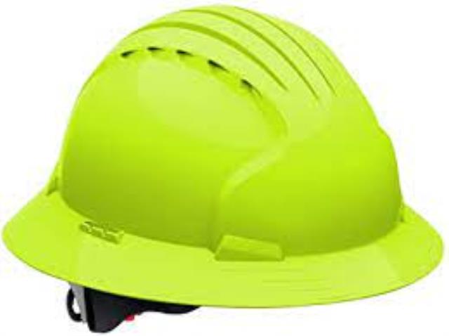 Rental store for HARD HAT, LIME   VENTED  FULL BRIM in Paris TN